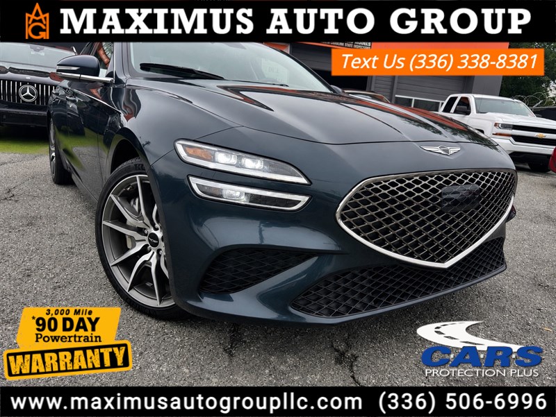 Blue 2025 Genesis G70 Sedan Rear-Wheel Drive 8-Speed Automatic