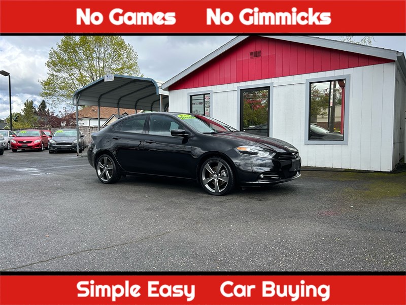 Black 2015 Dodge Dart GT FWD Sedan Front-Wheel Drive 6-Speed Automatic